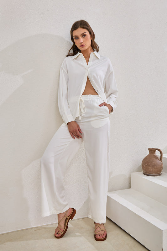 Page White Cupro Pants