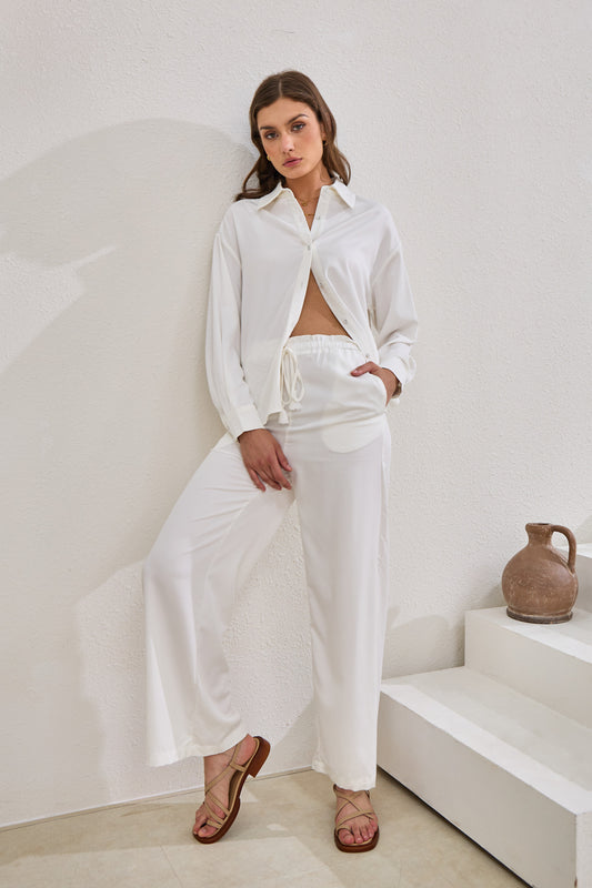 Page White Cupro Pants