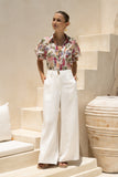 Alba Pink Floral Puff Sleeve Blouse