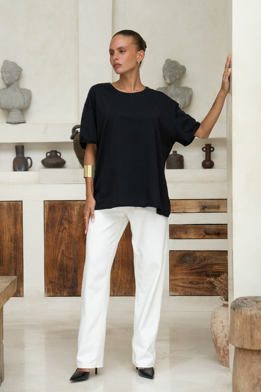 Jordyn Black Oversized T-Shirt