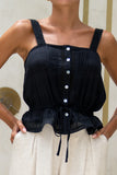 Arina Black Lace Cami Top