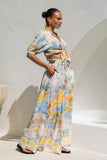 Solmar Multicolour Abstract Wide Leg Pants