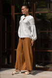 Keira Tan Brown Wide Leg Pants