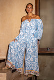 Zephir Blue Boho Blouse