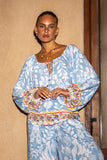 Zephir Blue Boho Blouse