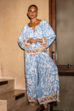 Zephir Blue Boho Blouse