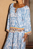 Zephir Blue Boho Blouse