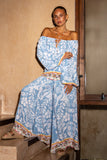 Zephir Blue Boho Blouse
