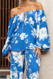 Lysandra Blue Floral Blouse