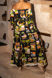 Aelithia Multicolour Tropical Blouse