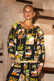 Aelithia Multicolour Tropical Blouse