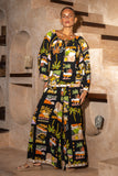 Aelithia Multicolour Tropical Blouse