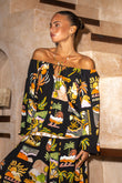 Aelithia Multicolour Tropical Blouse