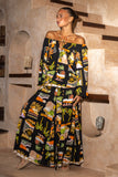 Aelithia Multicolour Tropical Blouse