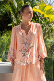 Charlotte Pink Floral Balloon Sleeve Blouse