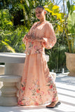 Charlotte Pink Floral Wide Leg Pants