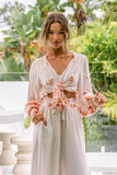 Amelisse Pink Floral Wide Leg Pants