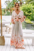 Amelisse Pink Floral Wide Leg Pants