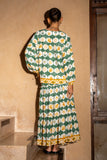 Emeris Green Abstract Blouse