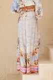 Saint Tropez Multicolour Tropical Wide Leg Pants
