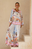 Saint Tropez Multicolour Tropical Wide Leg Pants