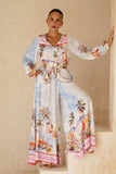 Saint Tropez Multicolour Tropical Wide Leg Pants