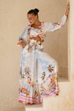 Saint Tropez Multicolour Tropical Wide Leg Pants