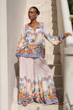 Zoraida Multicolour Tropical Blouse
