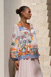 Zoraida Multicolour Tropical Blouse