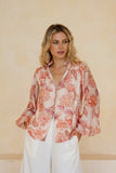 Marlowe Pink Floral Blouse