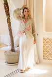 Sheila Green Pink Floral Balloon Sleeve Blouse