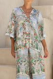 Elysara Green Tropical Shirt