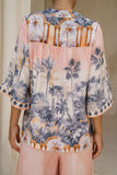 Marzella Pink Tropical Shirt