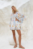 Neri Shells Multicolour Abstract Ramie Shirt