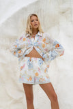 Neri Shells Multicolour Abstract Ramie Shirt