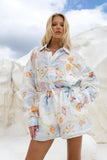Neri Shells Multicolour Abstract Ramie Shirt