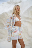 Neri Shells Multicolour Abstract Ramie Shirt
