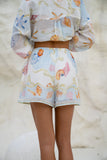 Neri Shells Multicolour Abstract Ramie Shorts