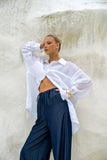 Nellie White Ramie Shirt