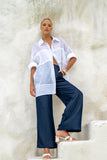Nellie White Ramie Shirt