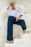 Nellie White Ramie Shirt