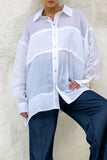 Nellie White Ramie Shirt