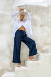 Nellie White Ramie Shirt