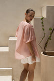 Bloom Pink Floral Appliqué Blouse