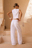 Reva White Pants