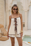 Allie Beige Contrast Shorts