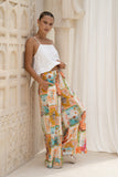 Nereida Multicolour Abstract Wide Leg Pants