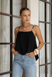 Molly Black Cami Top