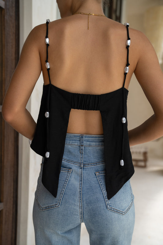 Molly Black Cami Top
