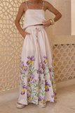 Hannelle Purple Floral Wide Leg Pants